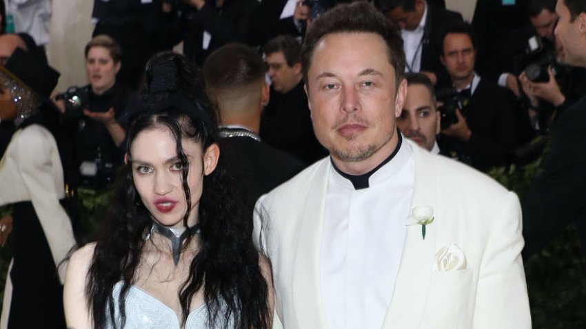 Grimes and Elon Musk.